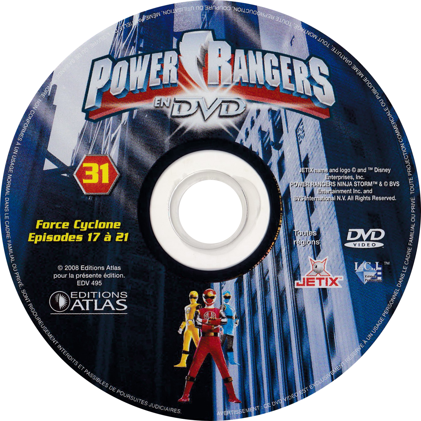 Power Rangers en DVD n°31