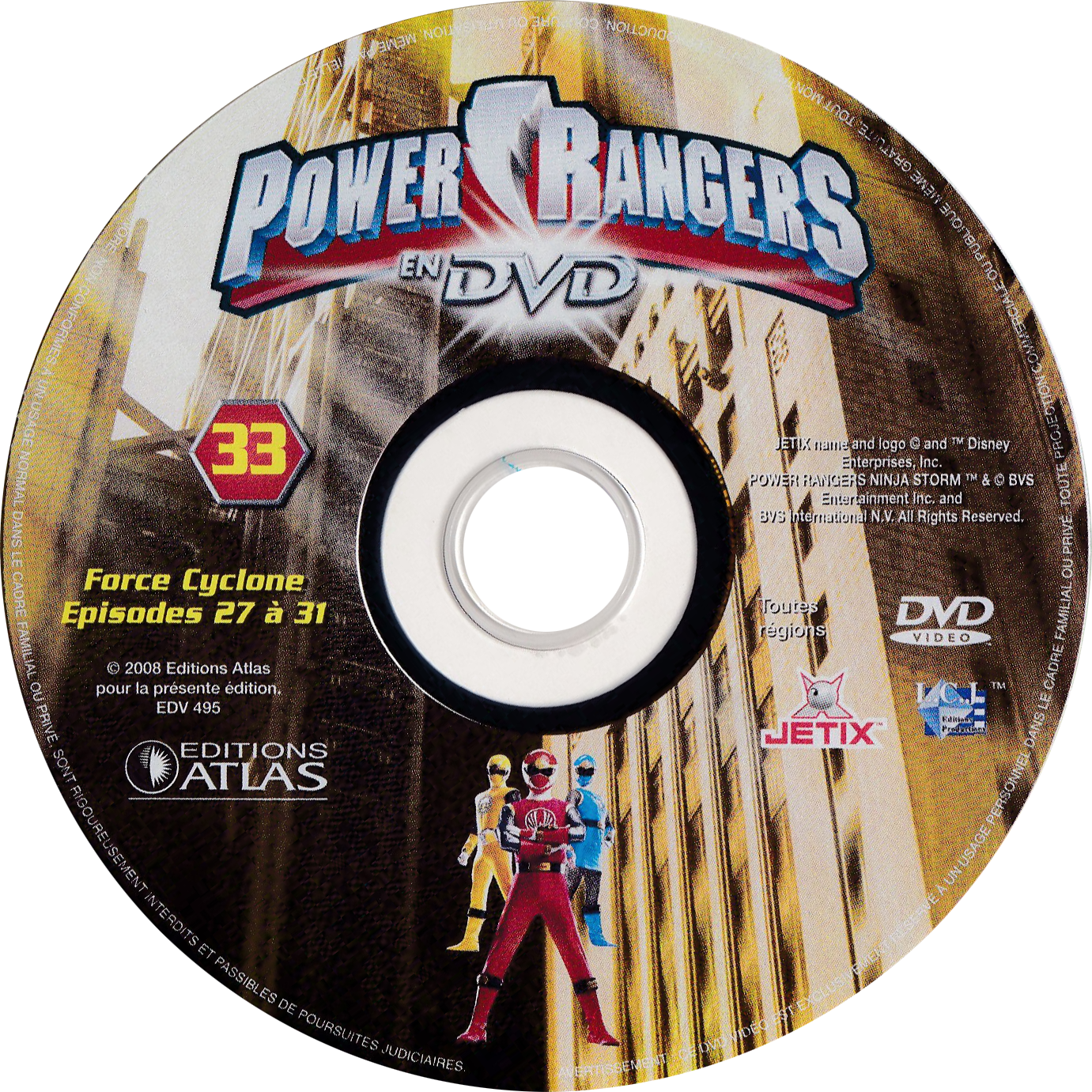 Power Rangers en DVD n°33