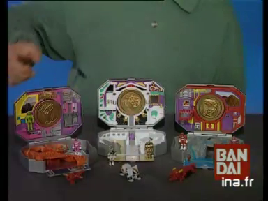 Bandai - Mini Bases Rouge, Rose, Blanche